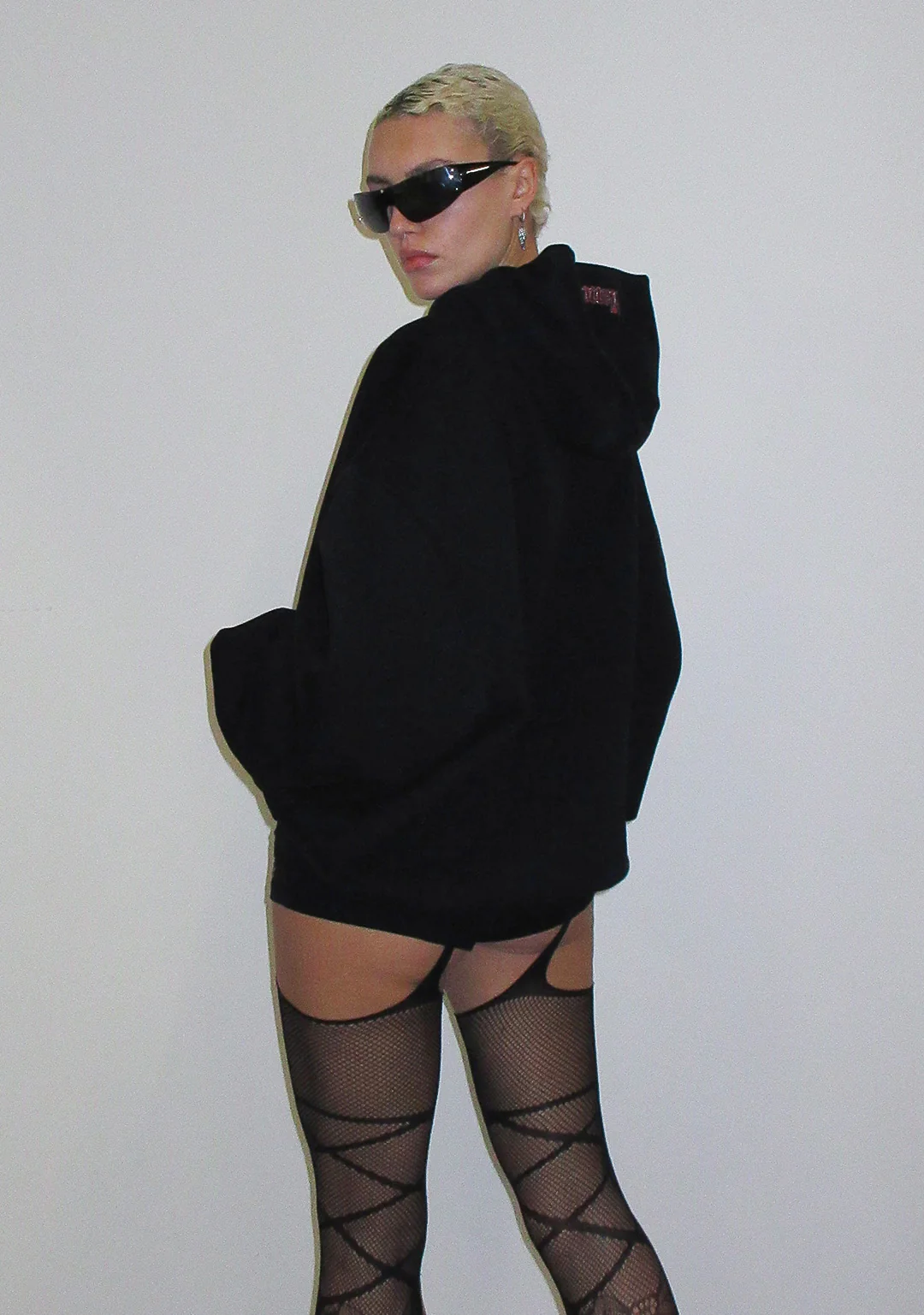 BAD DECISIONS RHINESTONE PULLOVER HOODIE BLACK - Image 4