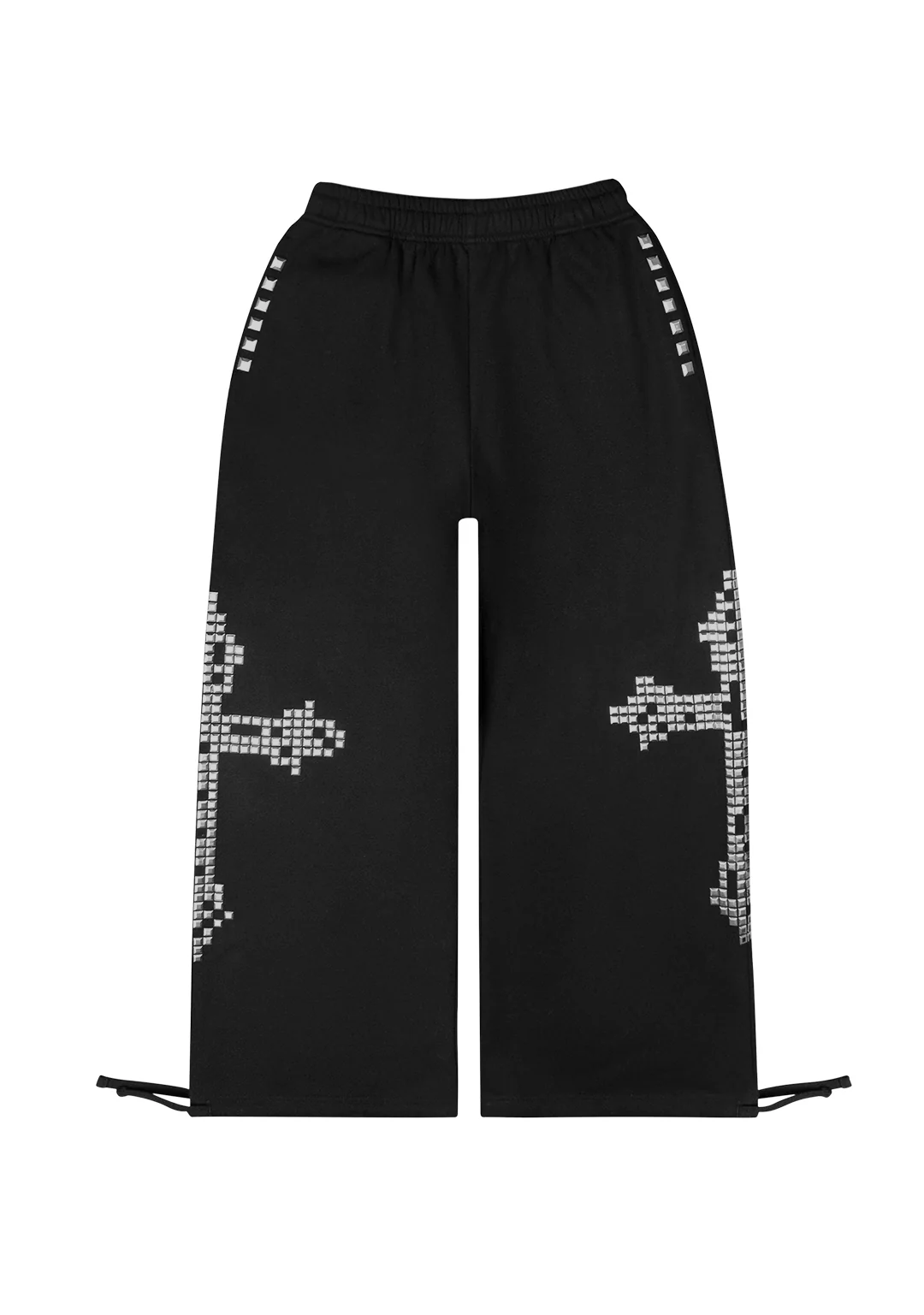 FAITHFUL STUDDED OVERSIZED SWEATPANTS BLACK - Image 6