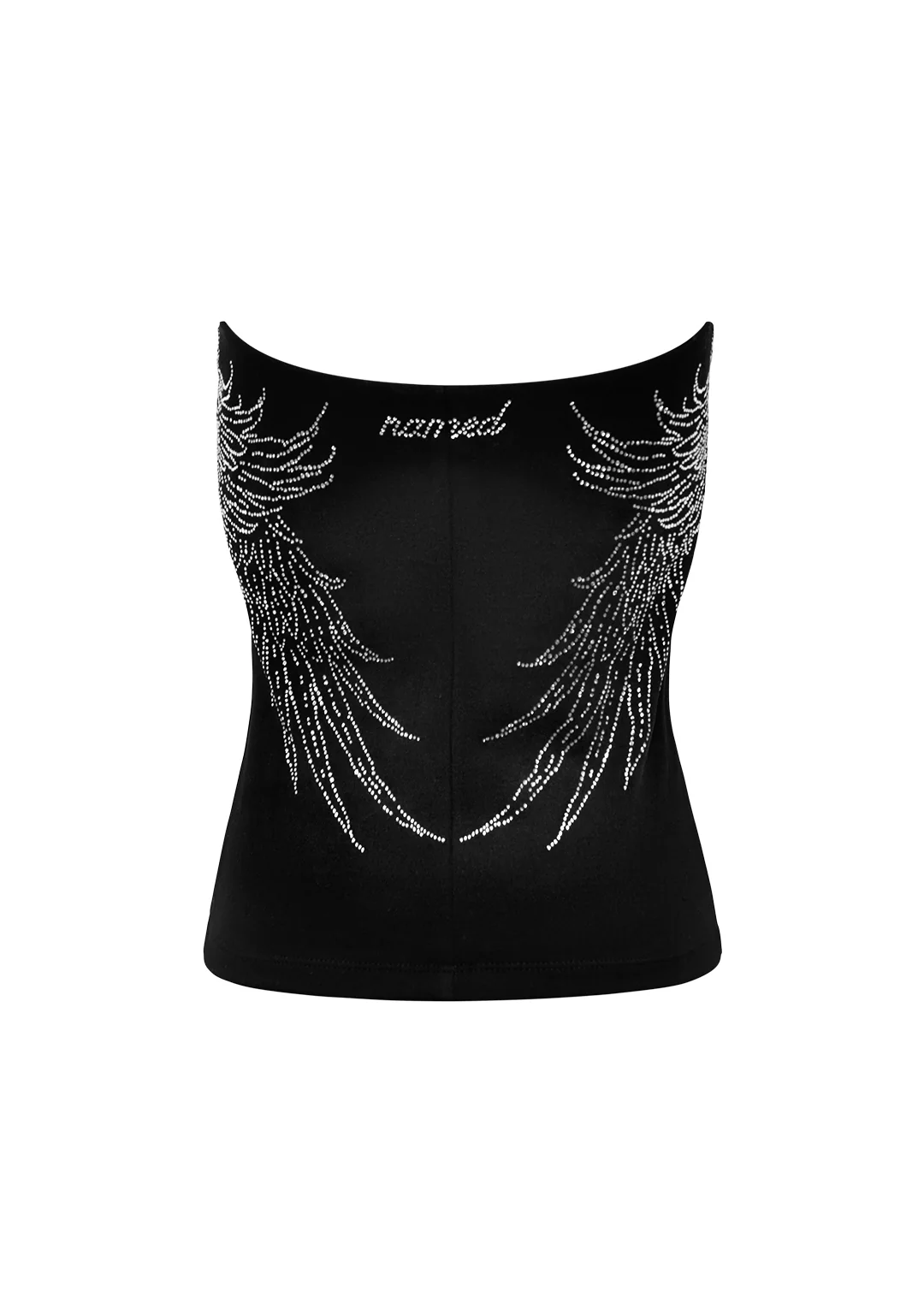 FALLEN RHINESTONE TUBE TOP WASHED BLACK - Image 6