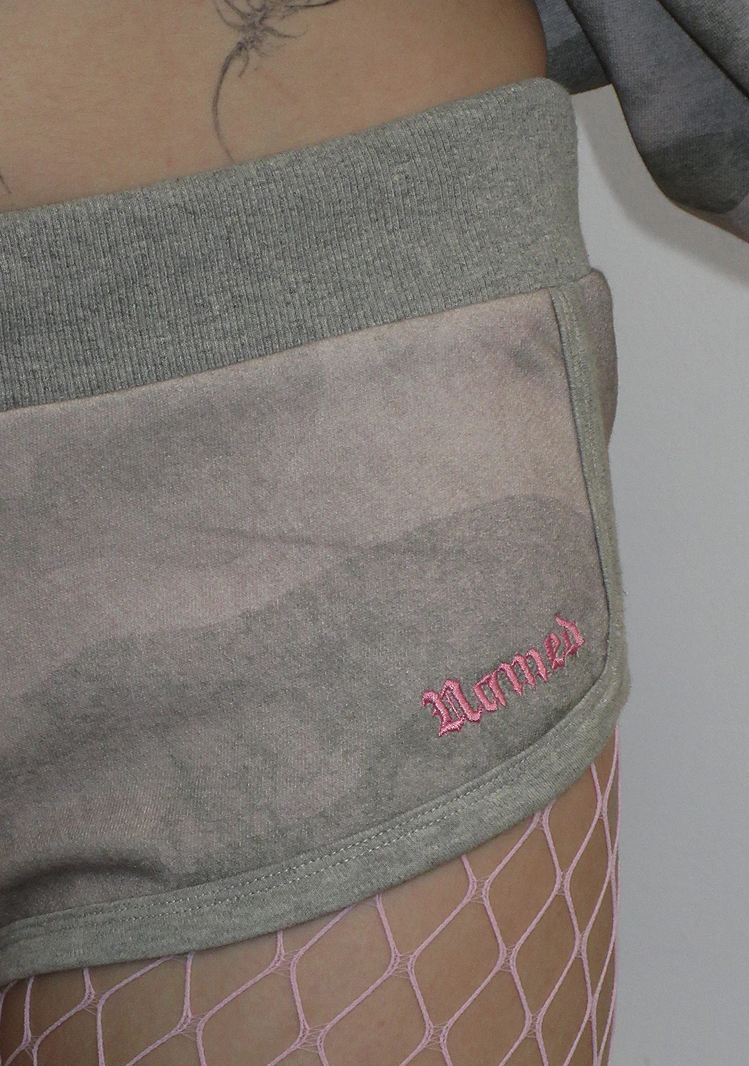 HELL'S FAVORITE RHINESTONE MICRO RACER SHORTS CAMO - Image 4