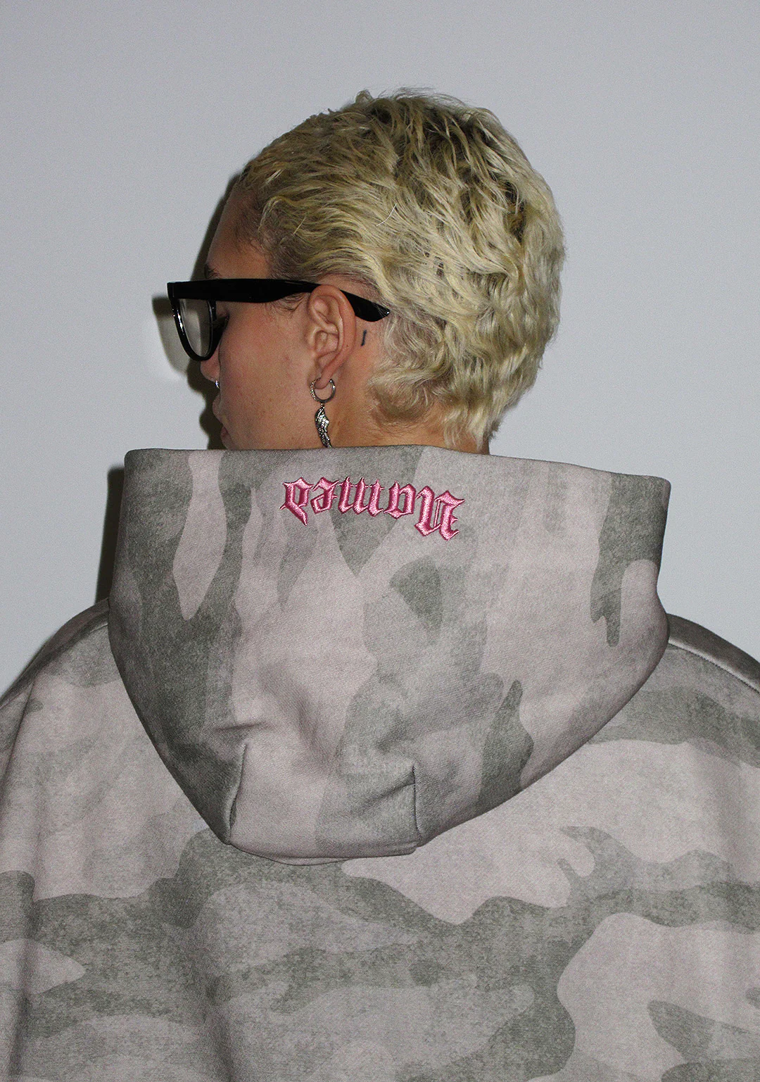 HELL'S FAVORITE RHINESTONE PULLOVER HOODIE CAMO - Image 5