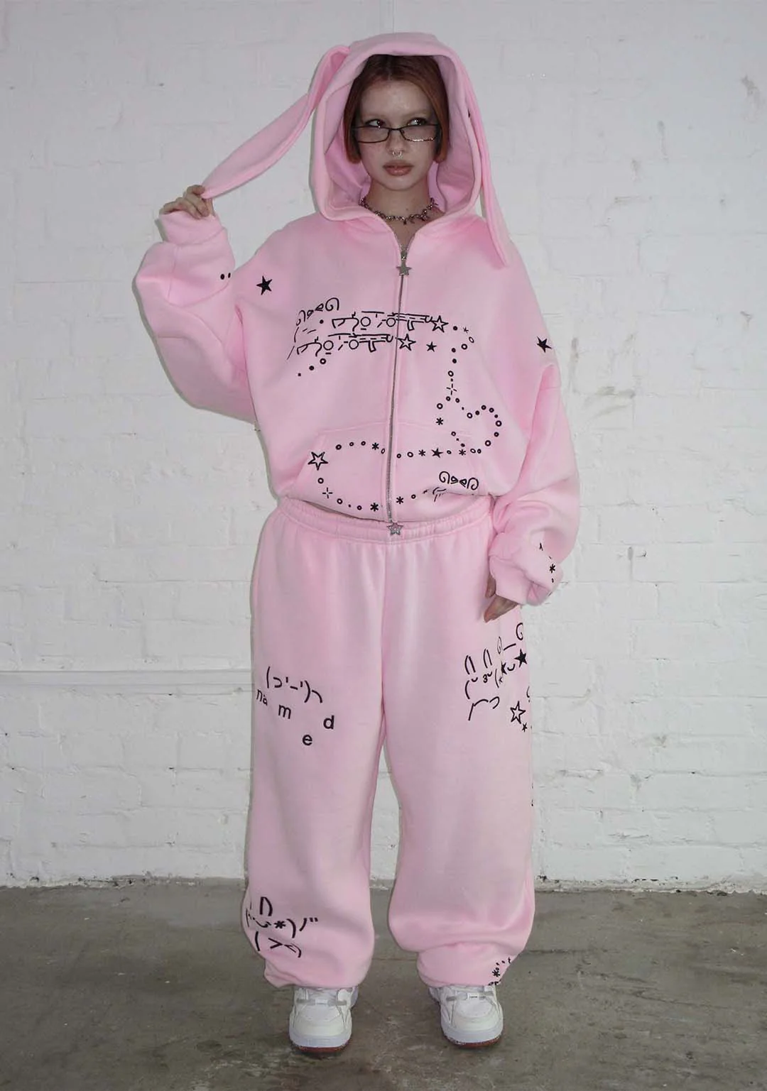 MALFUNCTION SWEATPANTS BABY PINK - Image 3