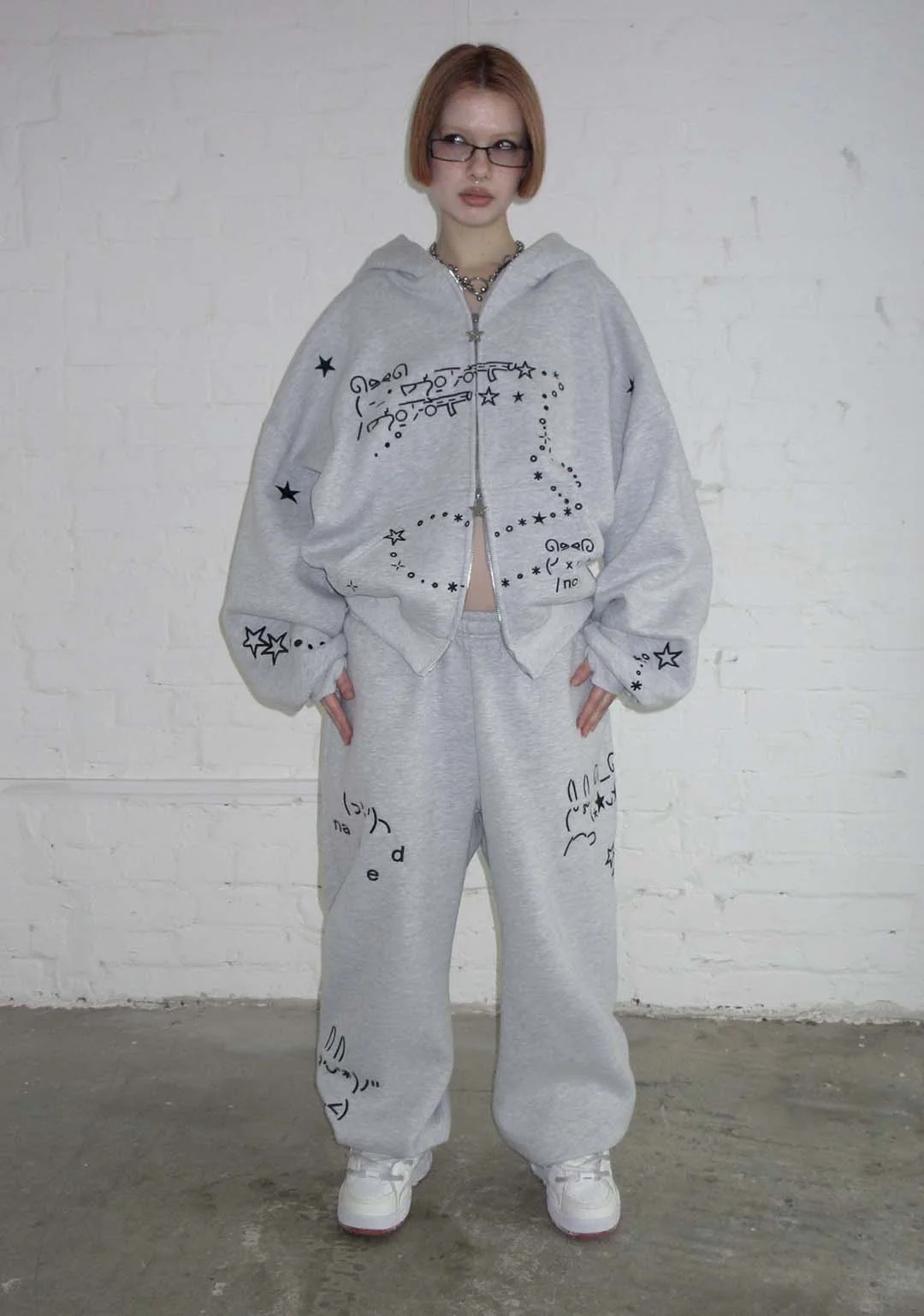 MALFUNCTION SWEATPANTS GREY MARL - Image 3