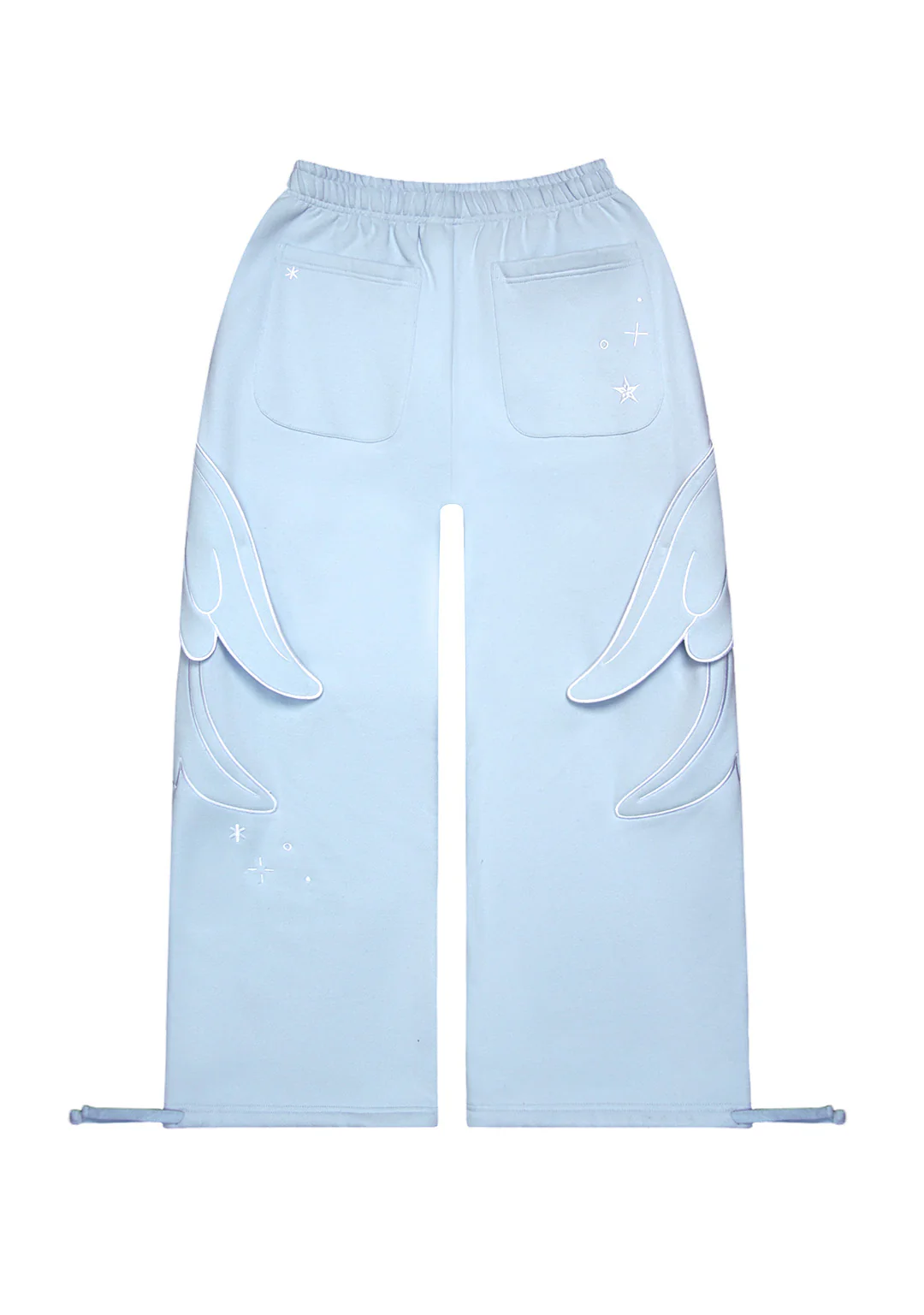STITCH WINGS OVERSIZED SWEATPANTS BABY BLUE (DETACHABLE WINGS) - Image 8
