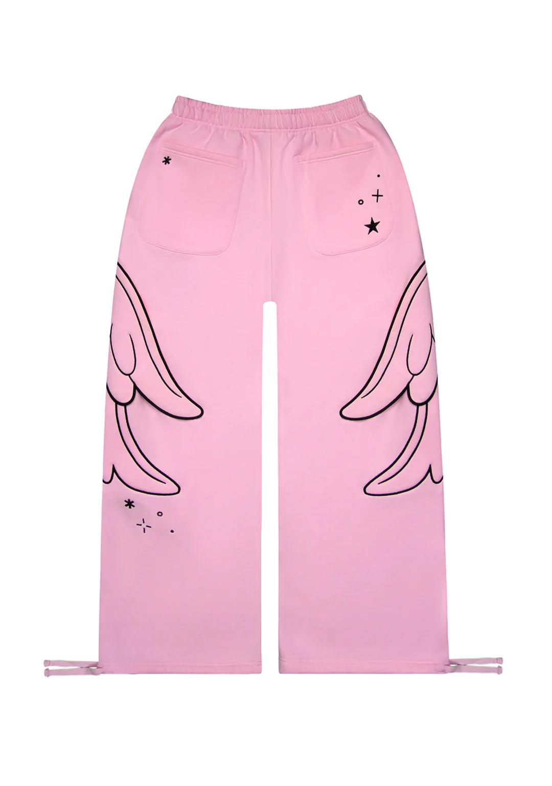 STITCH WINGS OVERSIZED SWEATPANTS BABY PINK (DETACHABLE WINGS) - Image 7